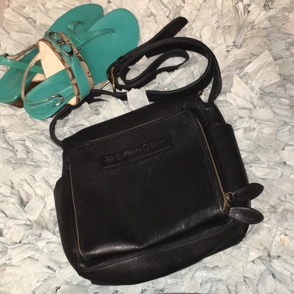 Fossil Leather Black Crossbody Purse